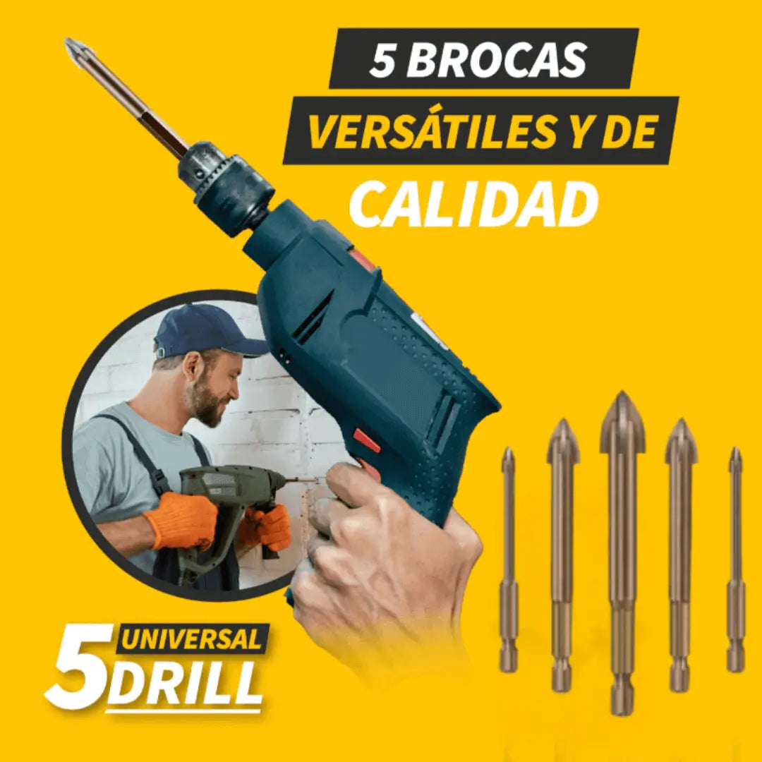 KIT De 5 Brocas Universal